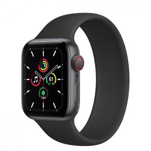Apple Watch SE GPS + Cellular 40mm Space Gray Aluminum Case with Black Solo Loop
