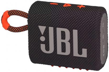 JBL GO 3, 4.2 Вт, черно-оранжевый